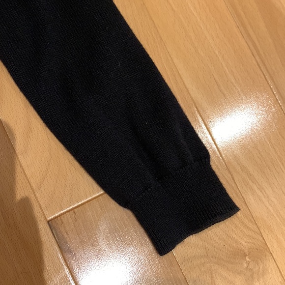 Black Children’s Place Button Up Cropped Knit Cardigan with Fake Pearls -size 14 - Picture 5 of 14